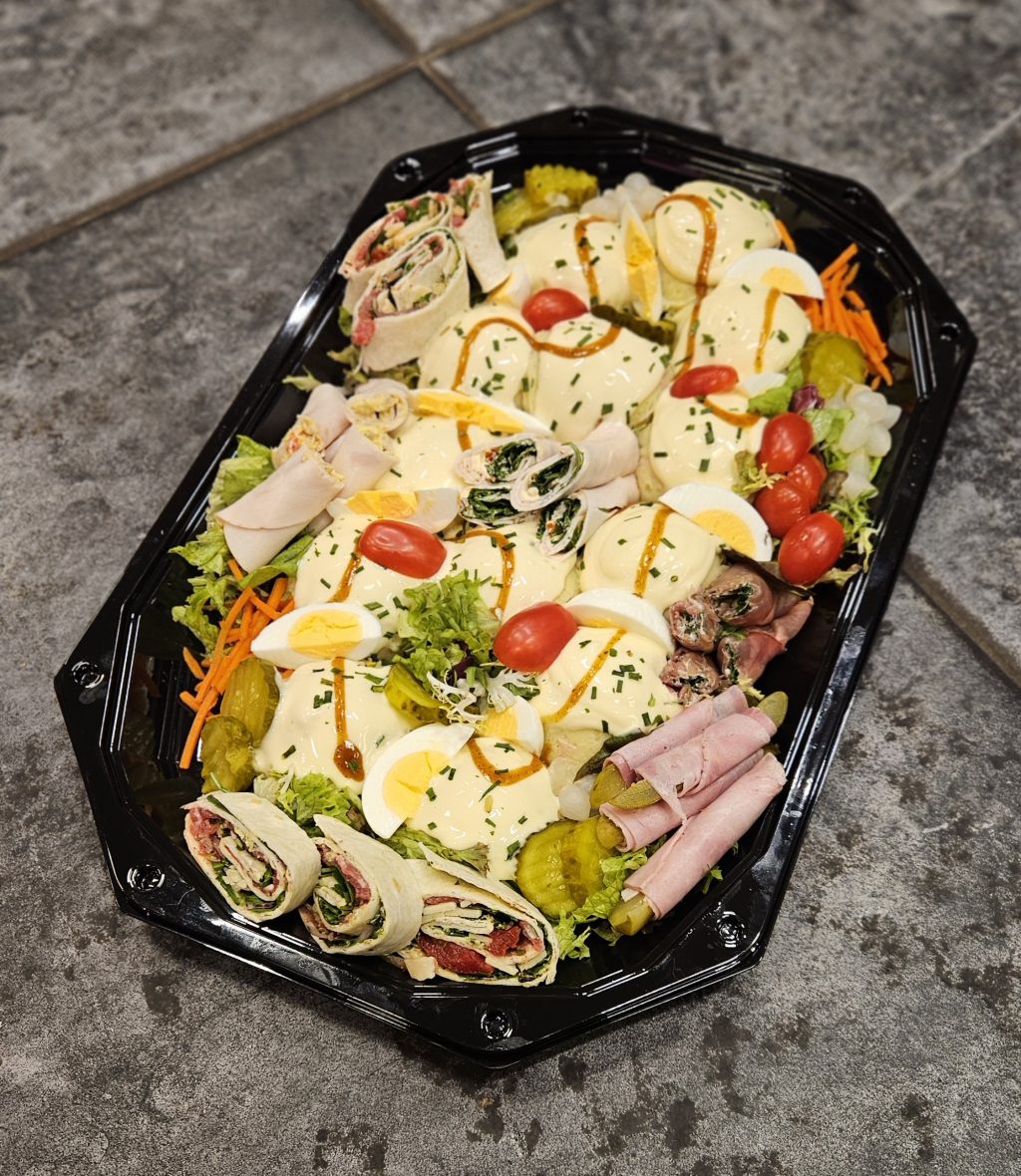 Saladebuffet huzaren/zalm (deluxe)