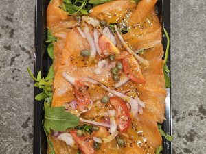 Zalm carpaccio